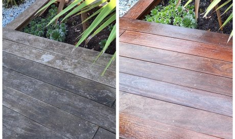 Rénovation d'une terrasse en bois exotique à Langon